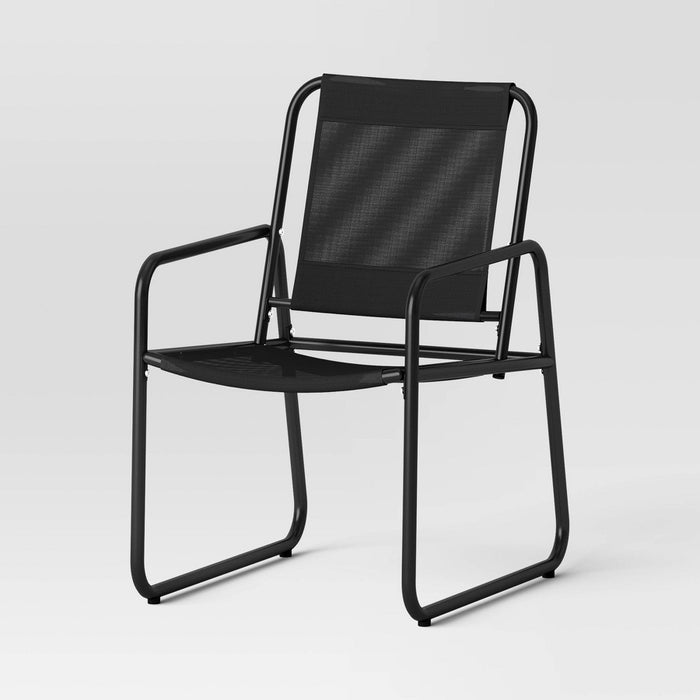 black 3pc Metal Patio Bistro Set, Outdoor Furniture Set - Black - Room Essentials™ (LOCAL PICKUP ONLY)