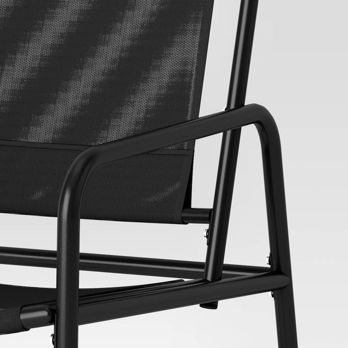 black 3pc Metal Patio Bistro Set, Outdoor Furniture Set - Black - Room Essentials™ (LOCAL PICKUP ONLY)