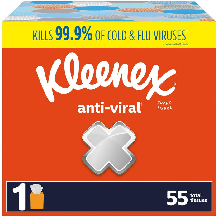 Kleenex Anti-Viral 3-Ply Facial Tissue - 1pk/55ct