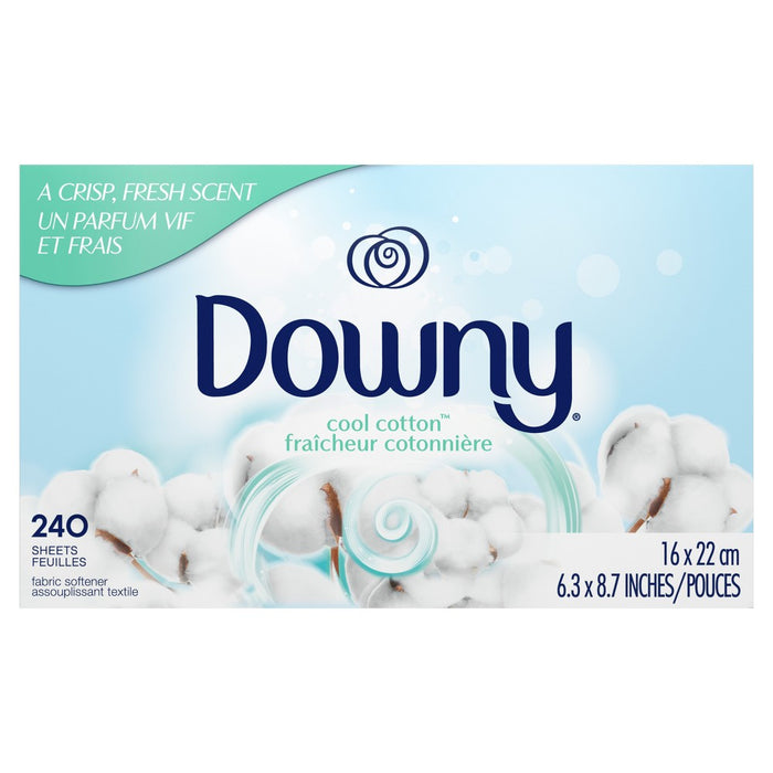 Downy Cool Cotton Fabric Softener Dryer Sheets - 240ct