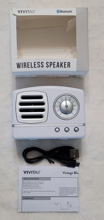 Vivitar Wireless Speaker - Bluetooth - White