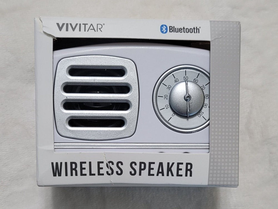 Vivitar Wireless Speaker - Bluetooth - White