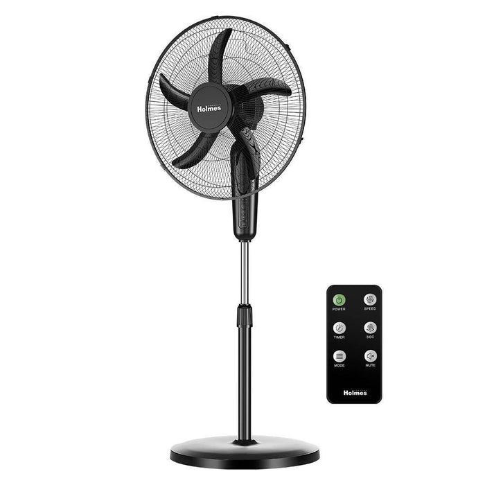 Holmes 18" Digital Oscillating 3 Speed Stand Fan with Remote Control Black (LOCAL PICKUP ONLY)