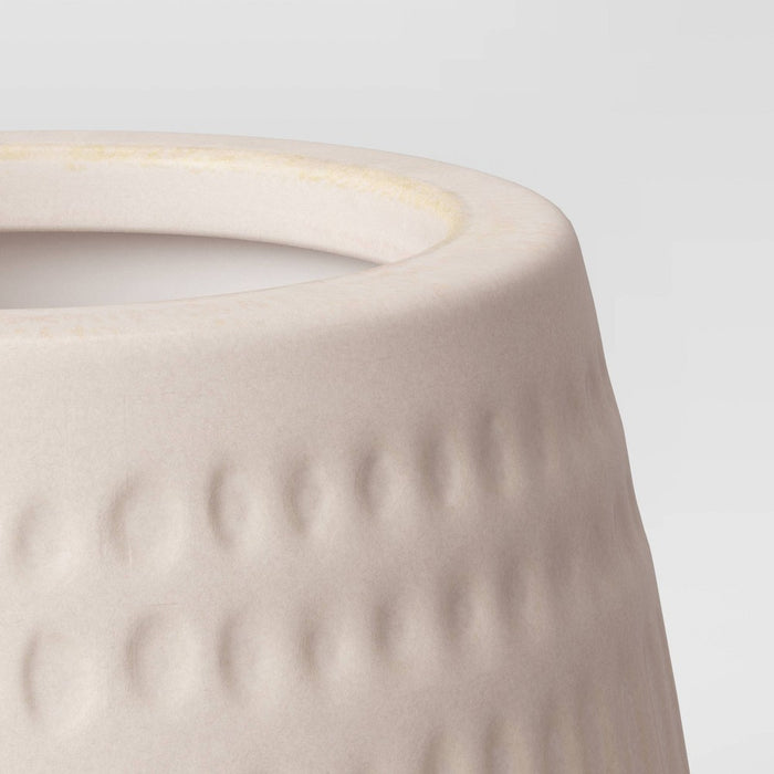 6" Wide Textured Ceramic Planter Pots White - Opalhouse™