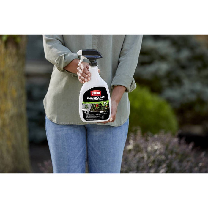 Ortho GroundClear Weed & Grass Killer with Ready To Use Trigger - 24oz