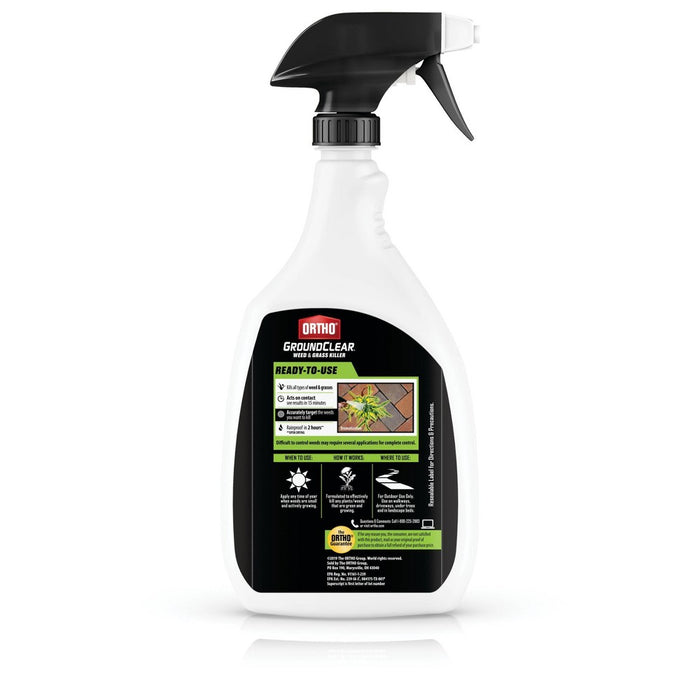 Ortho GroundClear Weed & Grass Killer with Ready To Use Trigger - 24oz