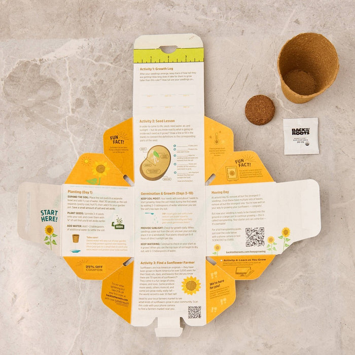 Back to the Roots Organic Kids' Science Grow Kit - Sunflower