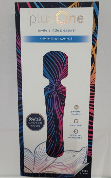 plusOne Rechargeable and Waterproof Wand Vibrator