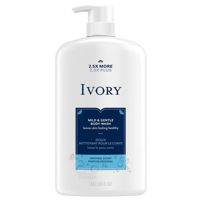 Ivory Mild & Gentle Body Wash - Original Scent - 35 fl oz