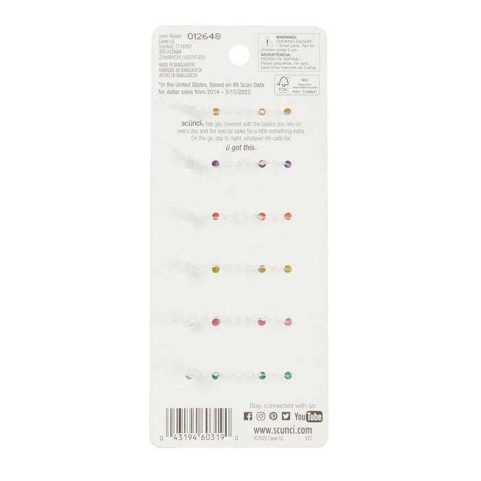 scunci Kids' Hair Claw Clip - 12ct