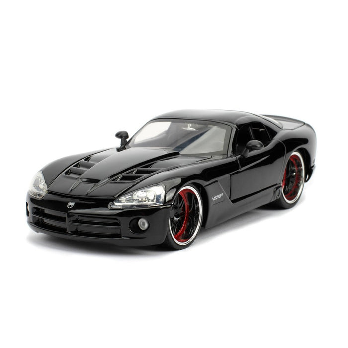 Jada Toys Fast & Furious 2008 Dodge Viper SRT-10 Die-Cast Vehicle 1:24 Scale Glossy Black