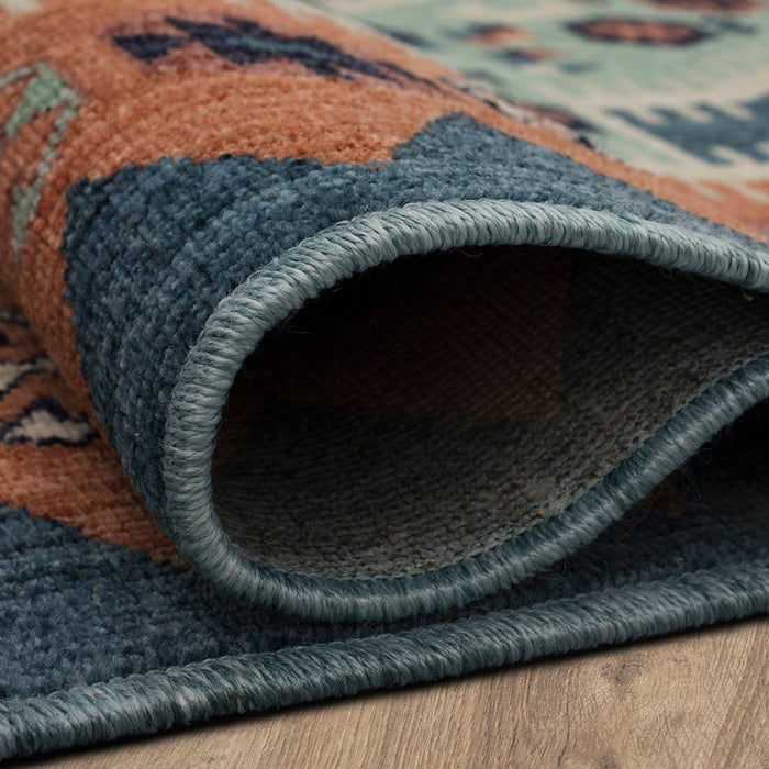 2'x3' Buttercup Diamond Vintage Persian Style Woven Rug Blue - Opalhouse™