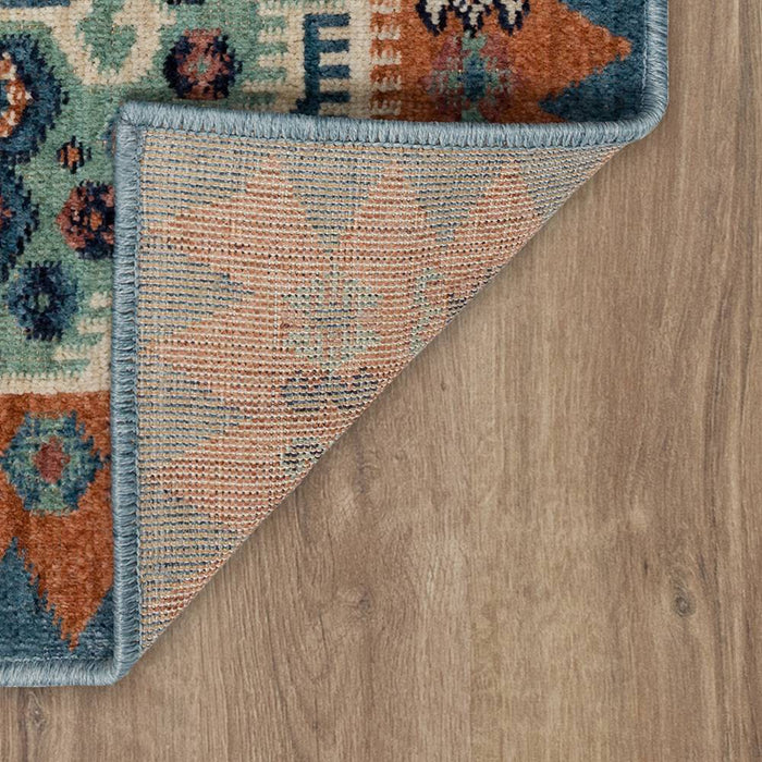 2'x3' Buttercup Diamond Vintage Persian Style Woven Rug Blue - Opalhouse™