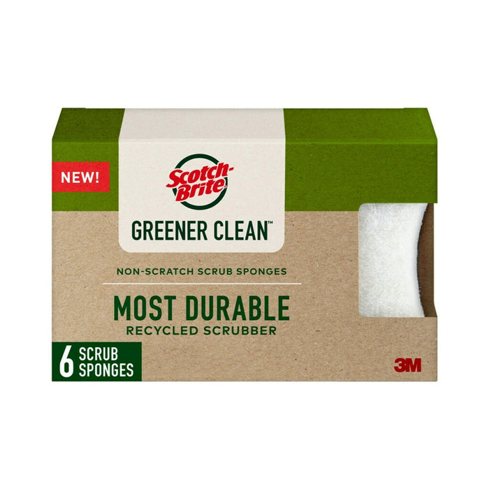 Scotch-Brite Greener Clean Non-Scratch Scrub Sponges - 6ct