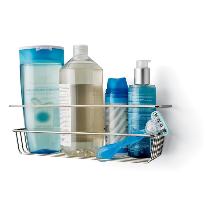 Command Metal Shower Caddy Satin Nickel