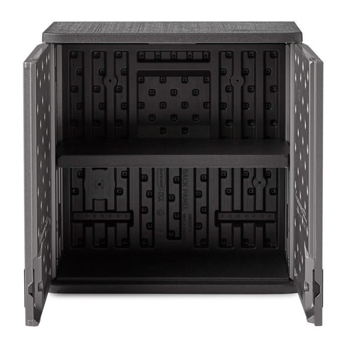 Suncast 4 Cubic Feet Resin Single Shelf Garage Wall Storage Cabinet, Platinum (LOCAL PICKUP ONLY)