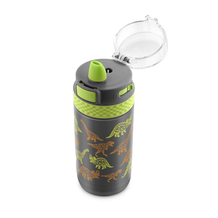 Ello Ride 12oz Stainless Steel Kids Water Bottle (Jurassic)