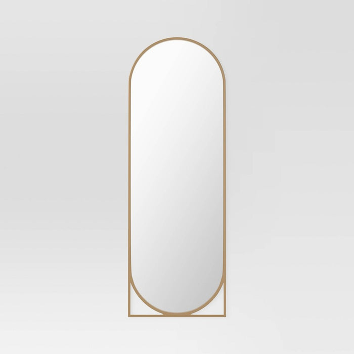 20" x 58" Full Length Floor Mirror Gold - Threshold™ (LOCAL PICKUP ONLY)