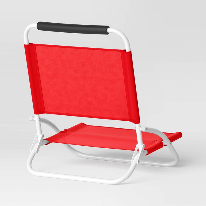 Sand Chair - Coral - Sun Squad™ (LOCAL PICKUP ONLY)