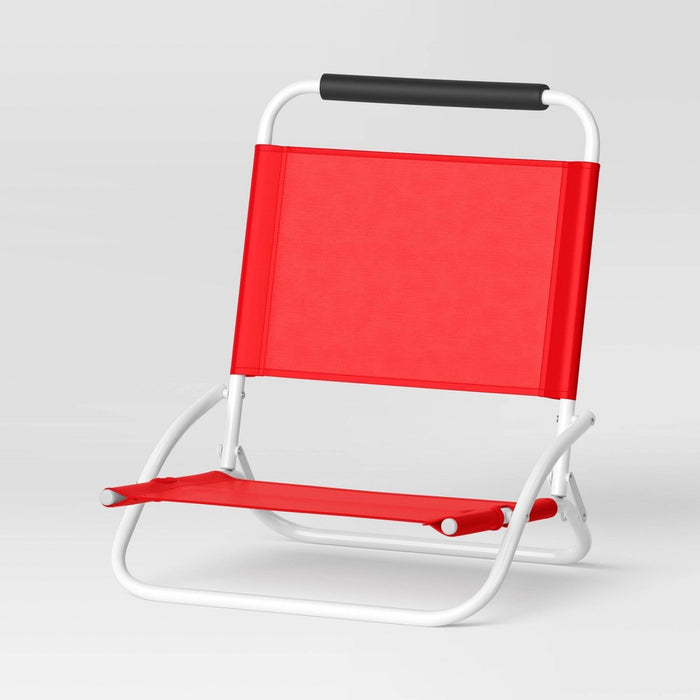 Sand Chair - Coral - Sun Squad™ (LOCAL PICKUP ONLY)