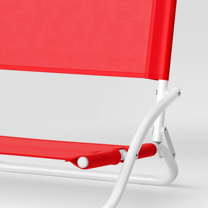 Sand Chair - Coral - Sun Squad™ (LOCAL PICKUP ONLY)