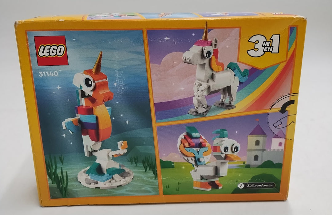 LEGO Creator 3 in 1 Magical Unicorn Toy Animal Playset 31140 *SEE DETAILS*