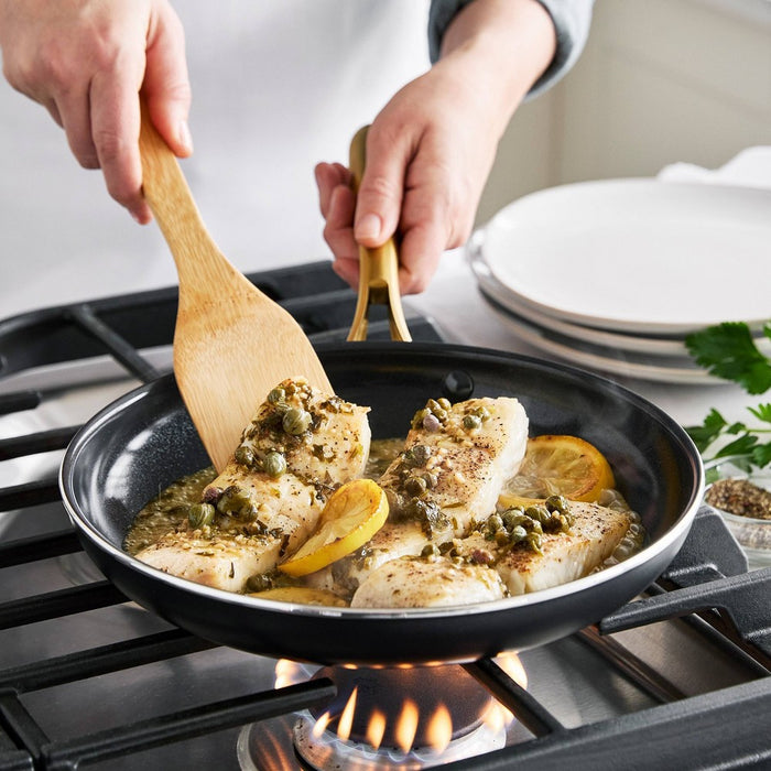 GreenPan Studio 12" Covered Frypan - Black