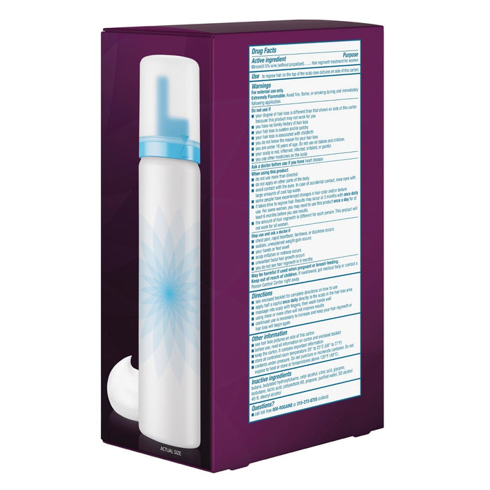 Women's Rogaine 5% Minoxidil Foam for Hair Regrowth - 2.11oz EXP. 07/2024