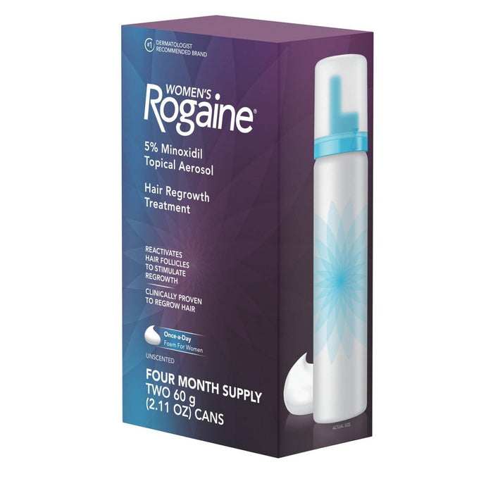 Women's Rogaine 5% Minoxidil Foam for Hair Regrowth - 2.11oz EXP. 07/2024
