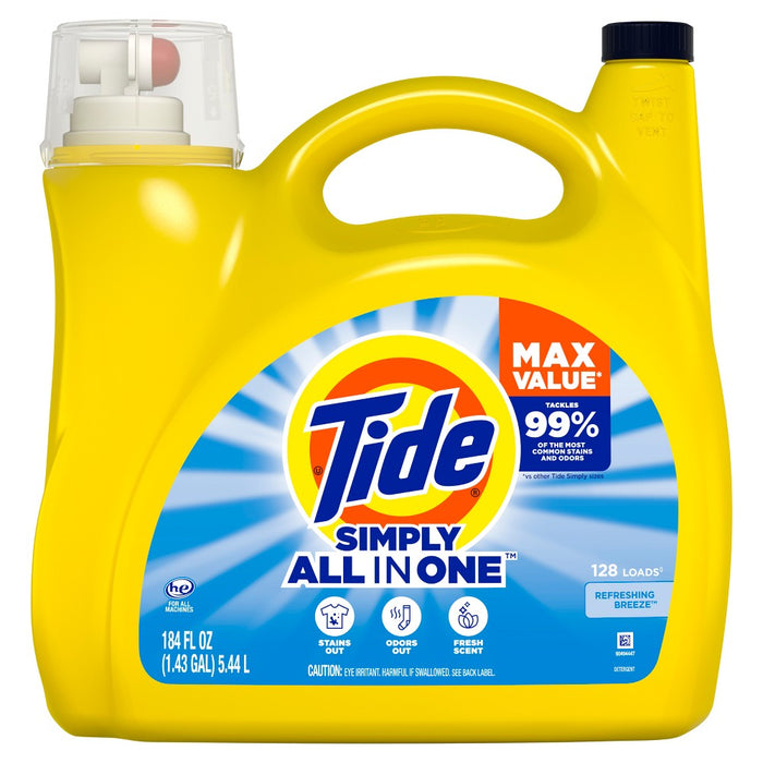 Tide Simply Refreshing Breeze Liquid Laundry Detergent - Clean & Fresh - 184 fl oz
