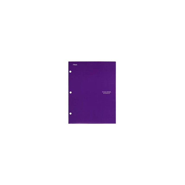 Mead Five Star 4 Pocket Solid Paper Folder (Colors May Vary)