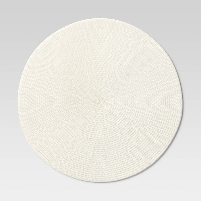 Polyround Charger Placemat Cream - Threshold™