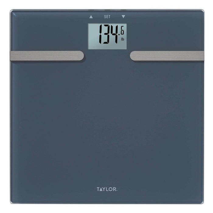 Glass Body Composition Personal Scale Blue - Taylor