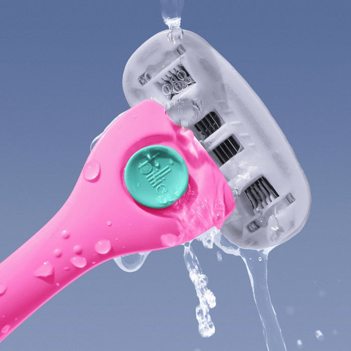 Billie Women's Razor Handle with Magnetic Holder & 2 Blade Refills - Malibu