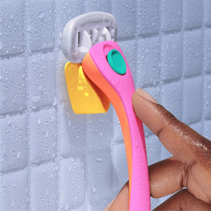 Billie Women's Razor Handle with Magnetic Holder & 2 Blade Refills - Malibu