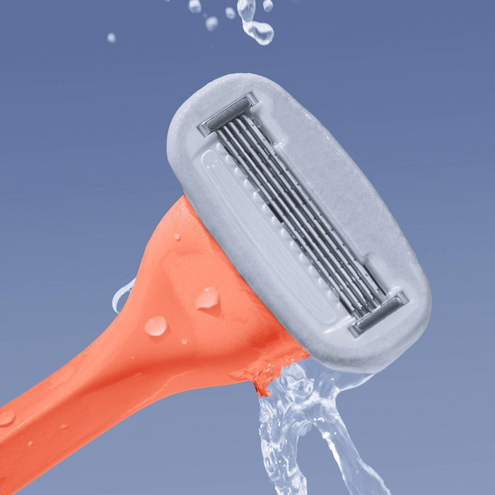 Billie Women's Razor Handle with Magnetic Holder & 2 Blade Refills - Malibu