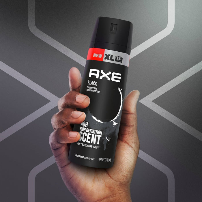 Axe Black Deodorant Body Spray - Floral/Woodsy/Fresh/Fruity/Cedar Scent - 5.1oz