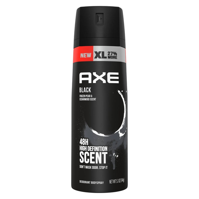 Axe Black Deodorant Body Spray - Floral/Woodsy/Fresh/Fruity/Cedar Scent - 5.1oz