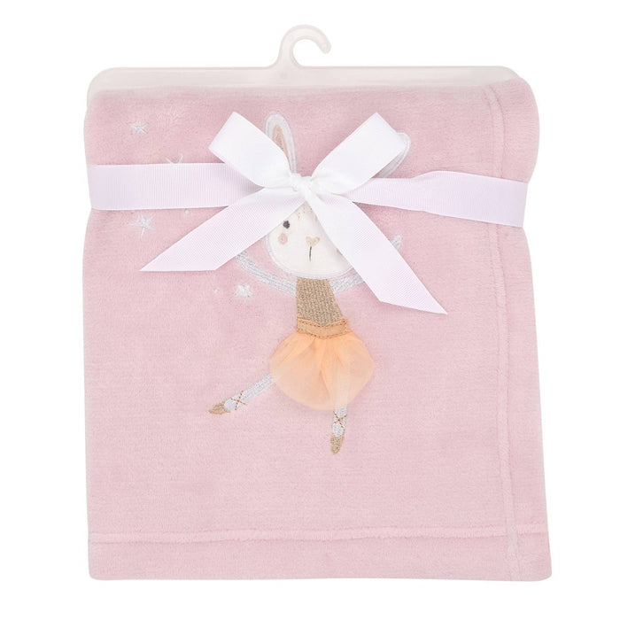 Bedtime Originals Tiny Dancer Fleece Baby Blanket - Pink