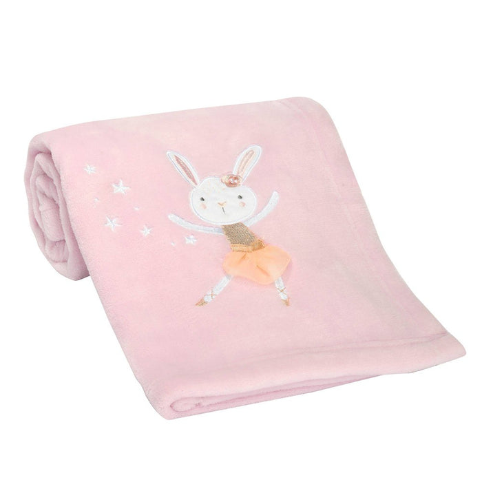 Bedtime Originals Tiny Dancer Fleece Baby Blanket - Pink