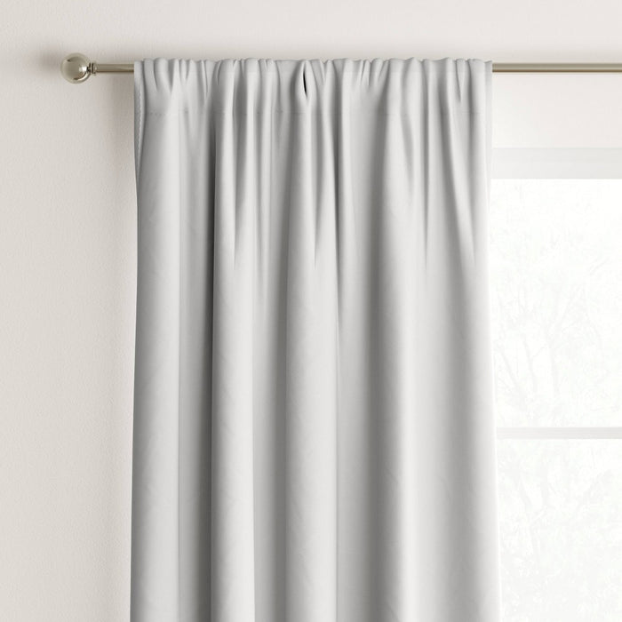 1pc 42"x63" Room Darkening Heathered Window Curtain Panel White - Room Essentials™