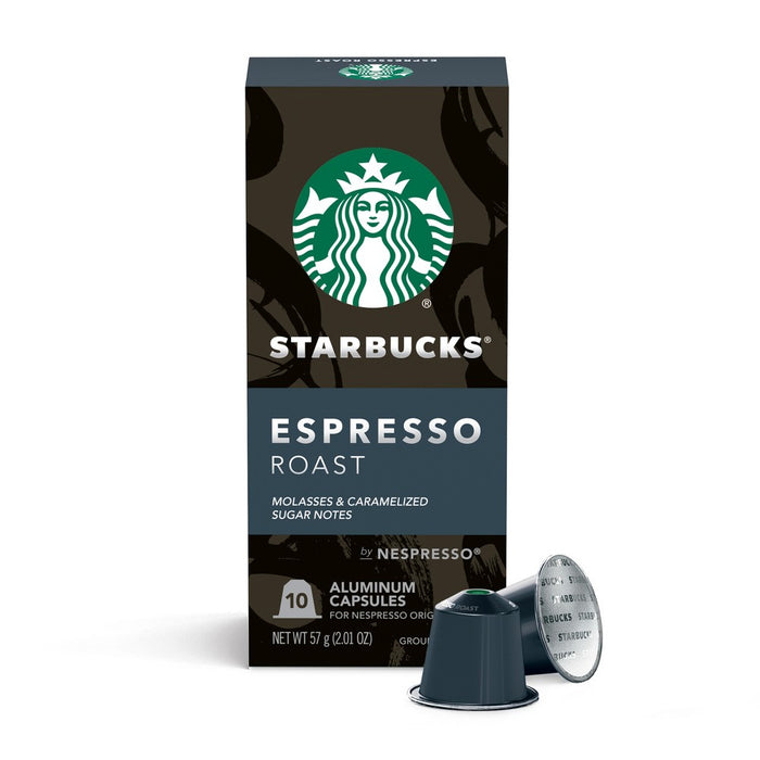 Starbucks by Nespresso Original Line Capsules — Espresso Dark Roast — 1 box (10 pods)