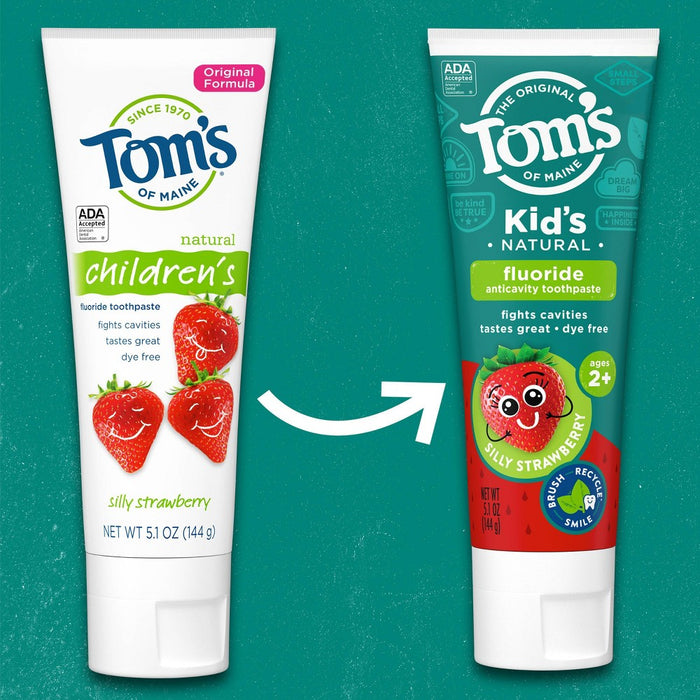 Tom's of Maine Silly Strawberry Children's Anticavity Fluoride Toothpaste - 5.1oz