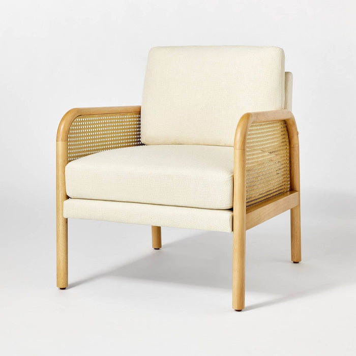 Cane Accent Chair Cream (FA) - Threshold™ designed with Studio McGee (LOCAL PICKUP ONLY)