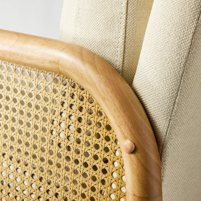 Cane Accent Chair Cream (FA) - Threshold™ designed with Studio McGee (LOCAL PICKUP ONLY)