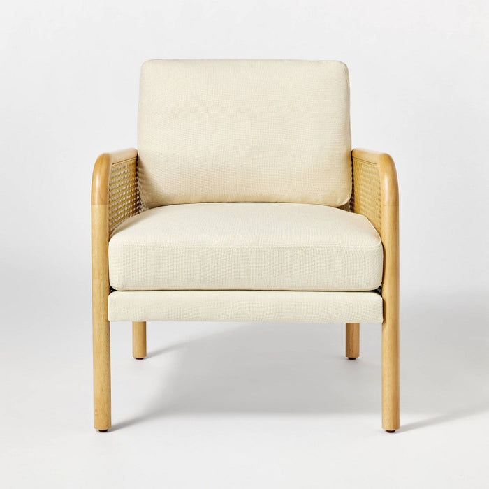 Cane Accent Chair Cream (FA) - Threshold™ designed with Studio McGee (LOCAL PICKUP ONLY)