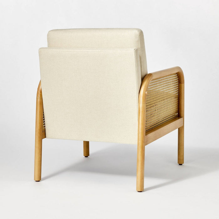 Cane Accent Chair Cream (FA) - Threshold™ designed with Studio McGee (LOCAL PICKUP ONLY)