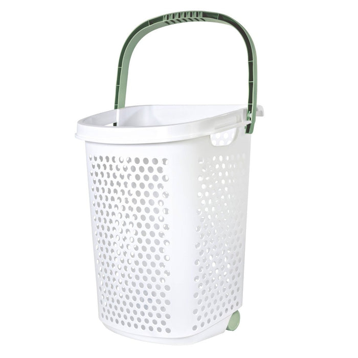 Home Logic Rolling Laundry Hamper White