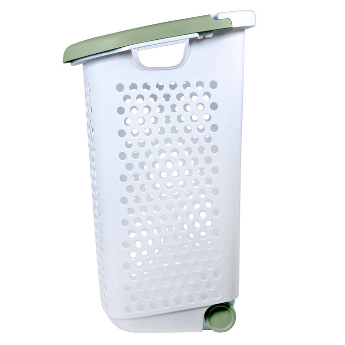 Home Logic Rolling Laundry Hamper White