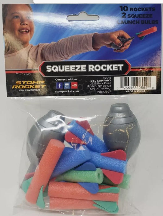 Stomp Rocket Dueling Squeeze Rockets - 10pc